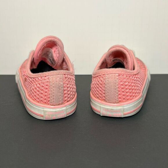 Toddler Girls CONVERSE Chuck Taylor All Star Double Tongue Ox Sneakers / Size 10 - Picture 4 of 11